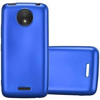 Cadorabo Cover Ultra Slim Azzurra per Moto C Plus