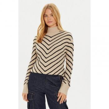 LK-125CHAZ Rollkragenpullover in Beige von Brave Soul