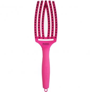 Pettine + Spazzola Olivia Garden Medium Neon Pink Pastel