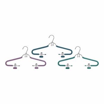 Cintre en chrome avec 2 pinces et rembourrage en mousse