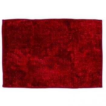 Tappeto Shaggy per Bagno e Cucina 40x60 Bordeaux Antiscivolo