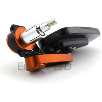 7/8 22mm CNC Bar End Rearview Mirrors with Blue Glass