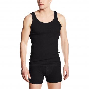 Levi's Herren T-Shirt 300LS TANK 1P, Einfarbig, Schwarz, Small