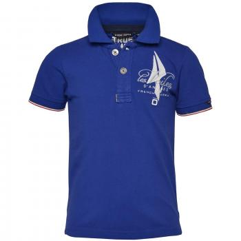 CODE-ZERO Poloshirt für Kinder 140 „Voiles d'Antibes“ – Blau