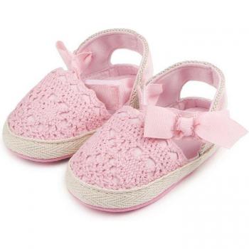 Zapatos de Niño de Lino con Agujeros y Sujeción de Velcro