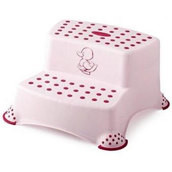 Sgabello Little Duck Rosa 2 Gradini