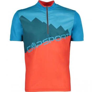 CMP Mannen Korte Mouwen Fiets T-shirt Rood