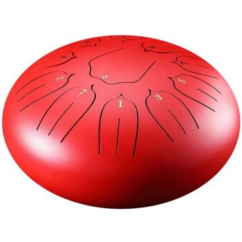 8‑Ton‑Stahlzunge‑C‑Key Handpan mit Schlagzeug‑MVI