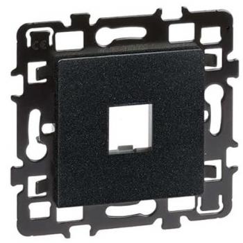 Cadre support RJ45 sans noyau – Esprit couleur anthracite