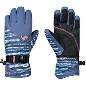 Gants de Ski/Snowboard Roxy Jetty Fille Crown Blue_Indie Stripes M