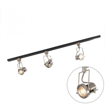 Black Steel Smart Track Light Kit