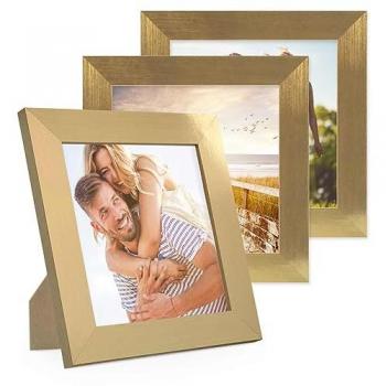 PHOTOLINI 3er Bilderrahmen Set mit breitem Rand
