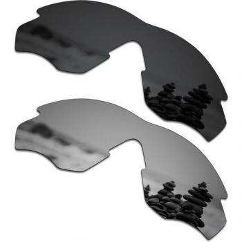SmartVLT Optique Soleil – Kit 2 Lentilles Remplaçables Oakley M2 Noir Argent Titan