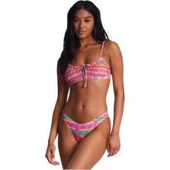 Billabong Damen Bikinihose Baja Rising Hike in Bright Poppy, US-Größe S