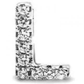 Colgante de Letra L en Plata