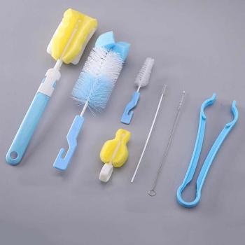 Set de cepillos de esponja para botellas 7 unidades