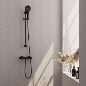 Ensemble de douche noir mat Brauer Black Edition