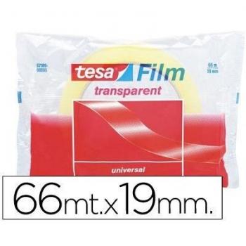 CINTA ADHESIVA TESA TRANspARENTE 66 MT X 19 MM