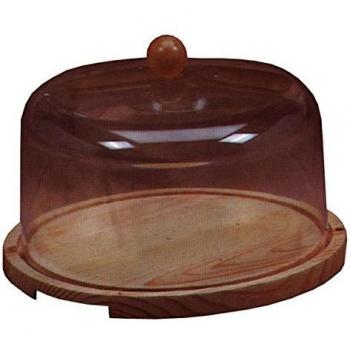 Quesera de Madera con Tapa de Plástico 22cm 6525