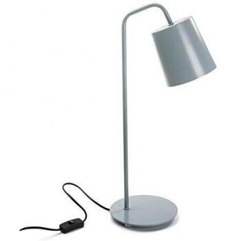 Lampe Table Versa 20960030 – Flexo Taupe, Structure Métallique (69x18x43 cm)