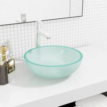 Vidaxl Frosted Glass Basin 35x12 cm