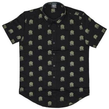 XL Queen Classic Crest Black Cotton Top