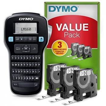 Dymo LabelManager 160 Label Maker with D1 Tape