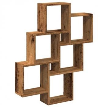 Engineered Wood Wall Cube Shelf 78x15x93 cm
