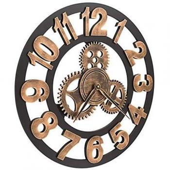 Wall Clock Metal 70 cm Golden