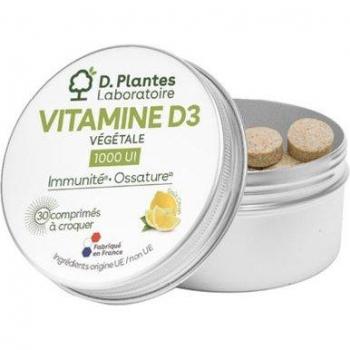 Vitamine D3 1000 UI à croquer 30 comprimés