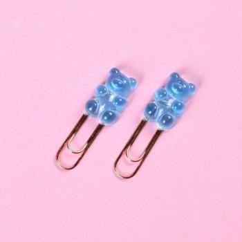 Lot de 2 clips en papier ours mignon