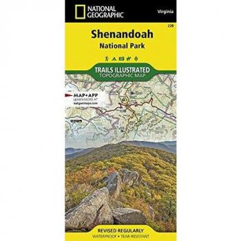Shenandoah National Park Map, by National Geographic Maps