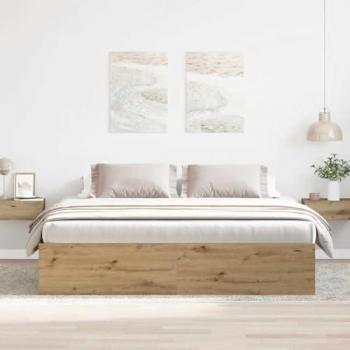 Artisan Oak Double Bed Frame without Mattress