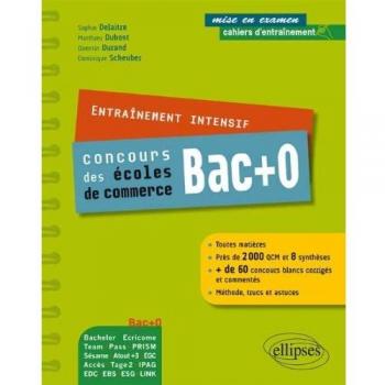 Entraînement intensif aux concours bac + 0 des Ecoles de commerce