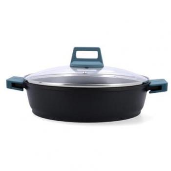 Tartera Quid Confort 28 cm Azul – Antiadherente – Apta a Horno y Lavavajillas