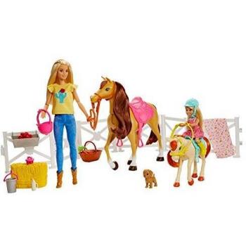 Barbie y Chelsea: juego de muñecas y caballos