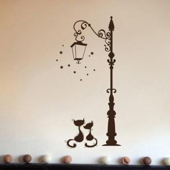 Pegatina Decorativa “Gato Bajo la Luz”