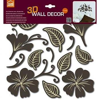 Decorazioni adesive da muro Crearreda, fiori e foglie