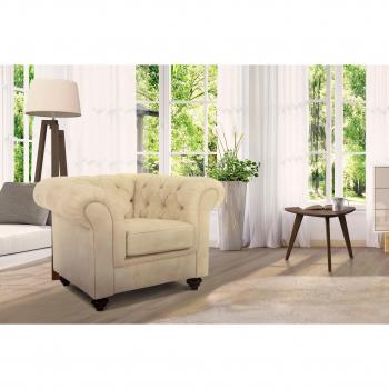 Sessel »Duc Chesterfield« in luxuriöser Samtoptik