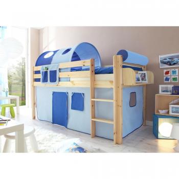 Hochbett Malte, verschiedene Farben, mit Matratze