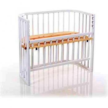 BabyBay Kinderbett Weiß – Zirbelkiefer‑Liegefläche