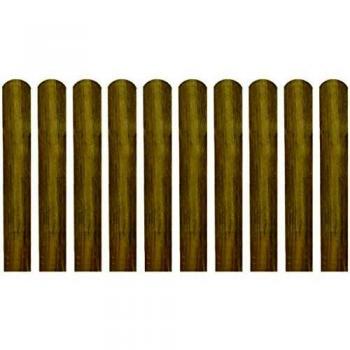 VidaXL 20 pcs Lattes imprégnées de clôture Bois 60 cm