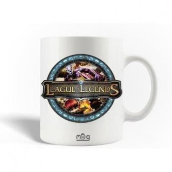 Champion’s Sipware – LoL 30 cl Ceramic Mug, White, Dishwasher Approved
