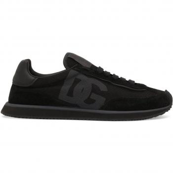 Dolce & Gabbana Men's DG Cushion Low-Top Sneakers, Black, 40.5
