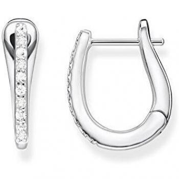 Pendientes de aro de plata con zirconia Thomas Sabo