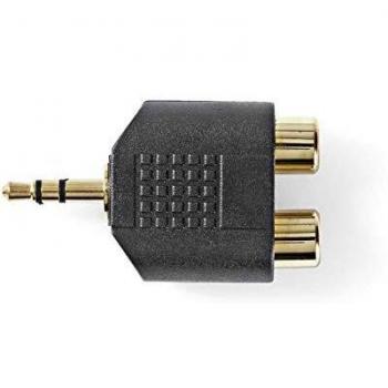 Adaptador de Audio Nedis 3.5 mm a RCA Doble Hembras