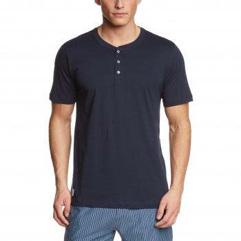 Schiesser Herren Schlafanzugoberteil Mix & Relax Shirt kurz Arm 146858, Gr. XXX-Large
