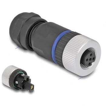 Delock 60537 M12 Connector A-Coded Female