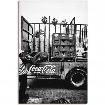 Leinwandbild CocaCola-LKW in Marokko