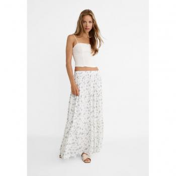 Stradivarius Gonna boho midi ecru taglia XS